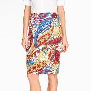 Talbots Paisley Swirl Skirt